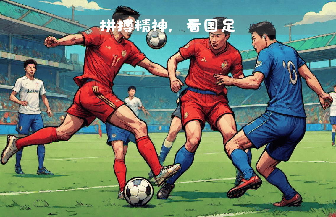 足球比赛中球员们的拼搏精神感人至深